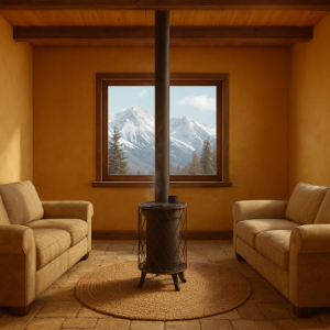 ESTUFA LEÑA RUSTICA EXTERIORES